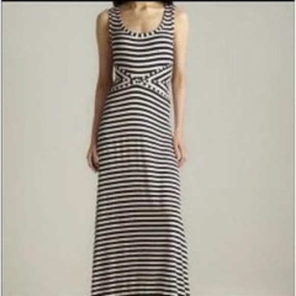 Matty M Sleeveless Striped Maxi Dress - Picture 1 of 9